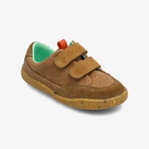Mezítlábas gyermek tornacipő GROUNDIES AMSTERDAM CAMEL, barna - 32