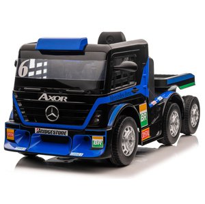 Gyermek elektromos autó Mercedes pótkocsival 2x200W kék