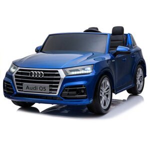 Gyermek elektromos autó Audi Q5 4x4 LCD kékre festve