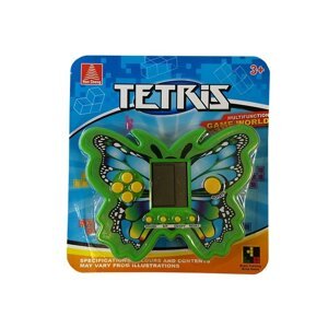Zseb elektronikus Tetris játék pillangó zöld