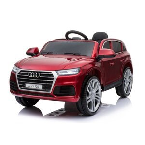Gyermek elektromos autó Audi Q5 pirosra festve