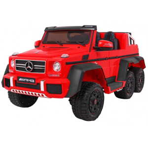 Elektromos játékautó Mercedes-Benz G63 6x6 motor 6x45W 110kg MP4 piros