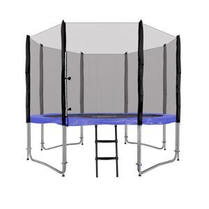 Trambulin biztonsági hálóval és létrával 305 cm kék