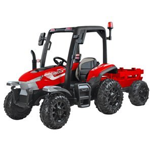 Mamido Gyermek elektromos traktor pótkocsival 24V Blast 2x200W piros