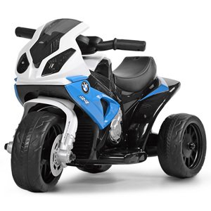 Mamido Gyermek elektromos motorkerékpár BMW S1000RR tricikli kék